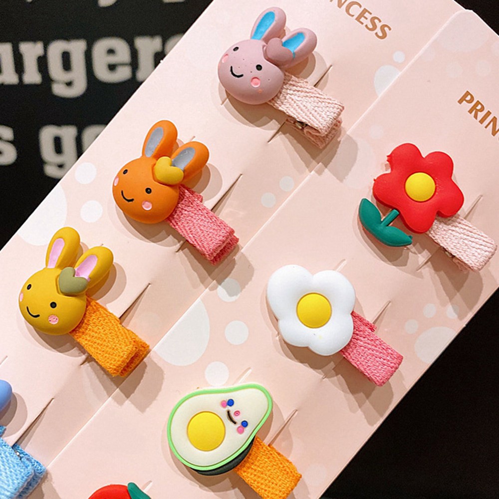 Set 5 Kẹp Tóc Kiểu Hoạt Hình Xinh Xắn Đáng Yêu Dành Cho Bé Gái