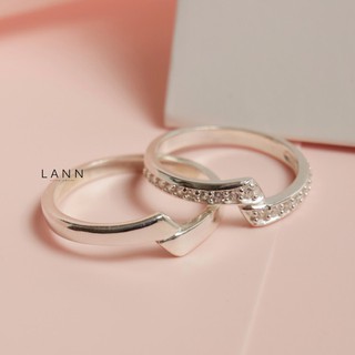 Nhẫn đôi promise bạc s925 lann cp025