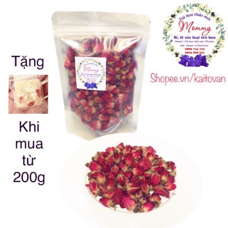 trà nụ hoa hồng đà lạt, nụ hồng tây tạng 100g