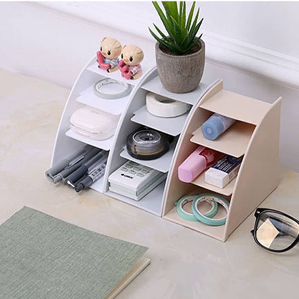 Khay Nhựa 3 Ngăn Đựng Điều Khiển Từ Xa 13*11.5*8.5cm 3 Màu Tùy Chọn