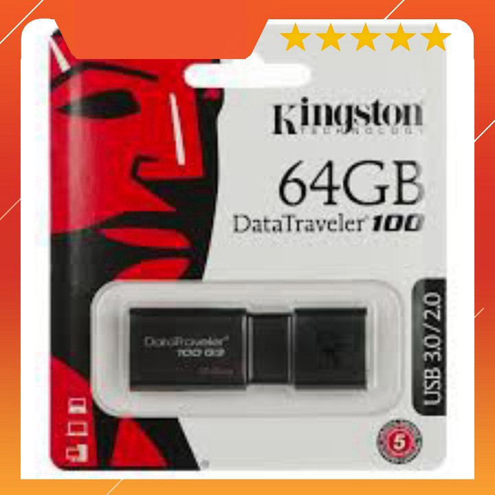 XẢ KHO - BÁN VỐN XẢ KHO -  USB KINGSTON 3.0 64Gb CHÍNH HÃNG BTC01 KJGHFUROT9578