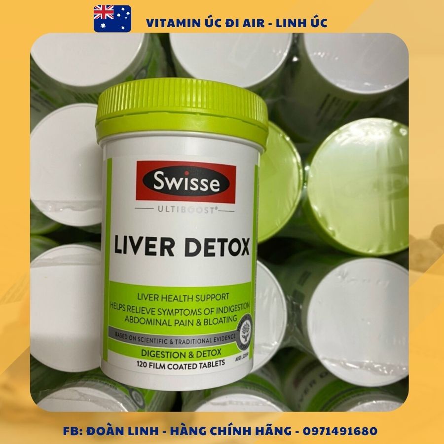 Viên Thải độc gan Liver Detox Swisse Úc,Hàng chuẩn Úc Đi Air,Thải Độc Mát Gan Úc