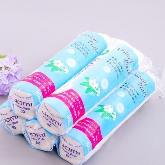 Bông tẩy trang Jomi Cotton Pads 120 miếng / Bông tẩy trang cotton mịn Jomi (1 bịch)