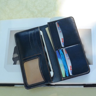 Ví dài cầm tay nữ - da bò nhập khẩu - Đồ da Handmade DTV020