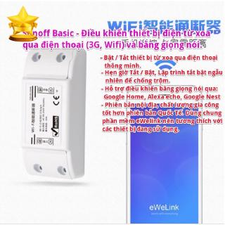 AW home Công Tắc Thông Minh Sonoff Basic - Hỗ trợ điều khiển qua điện thoại, giọng nói ( Alexa , Google Home)