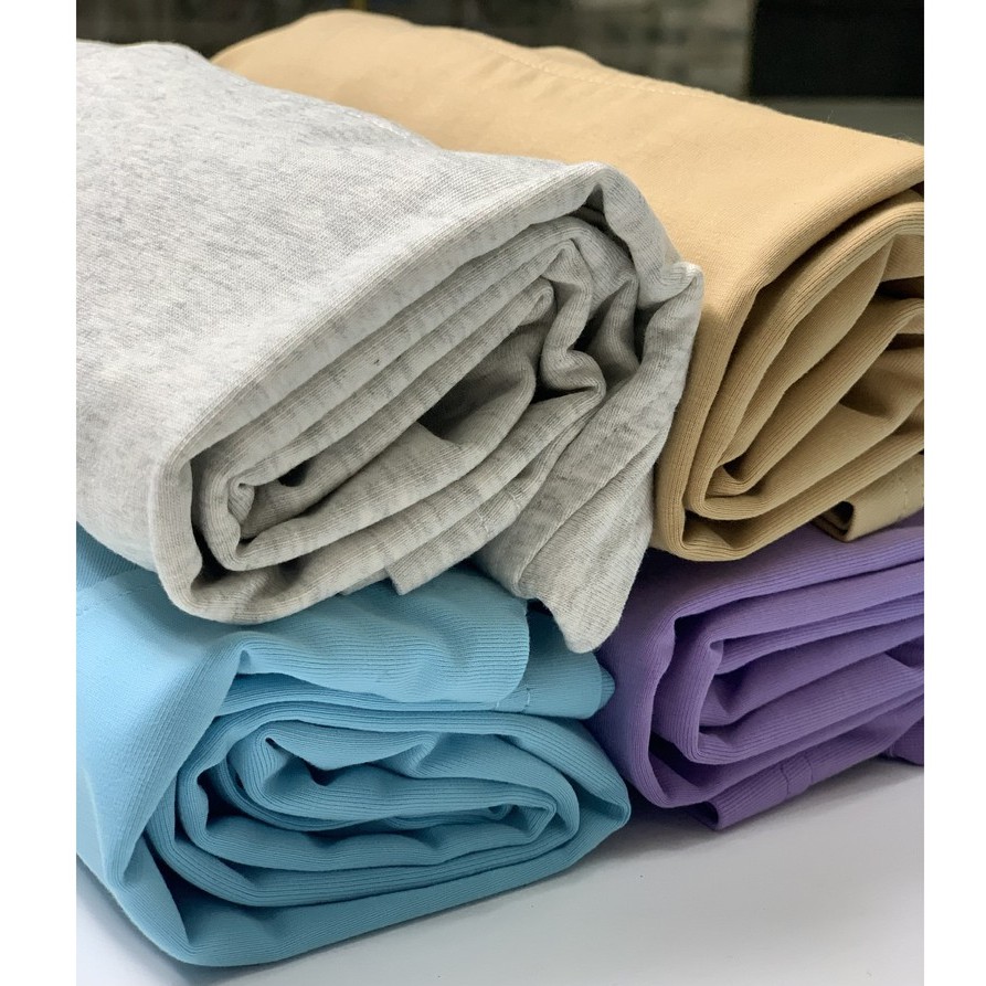 Áo phông nữ cổ tròn trơn form rộng tay lỡ Oversize basic Cotton Spandex