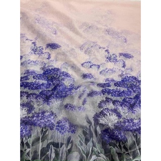Vải tơ nhũ hoa lavender tím