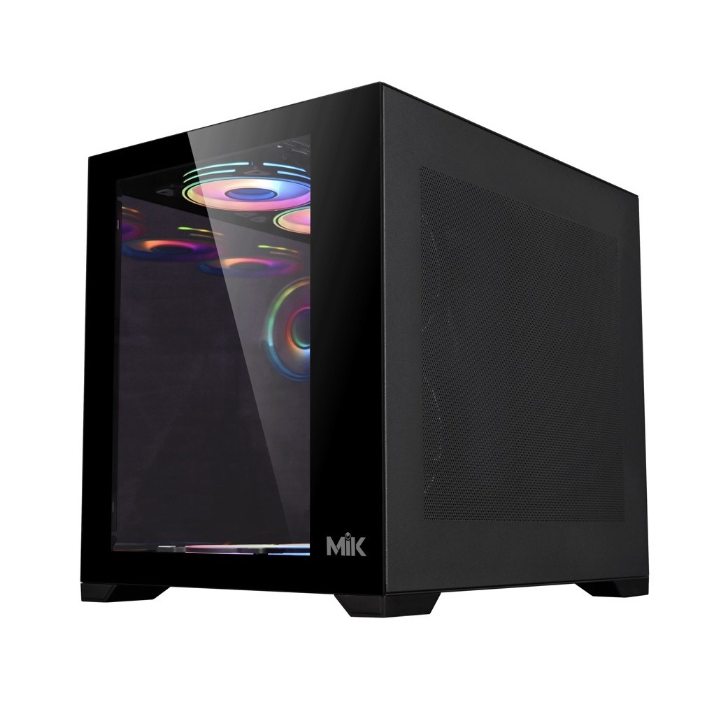 (siêu đẹp - siêu rẻ) Vỏ case máy tính MIK LV12 - BLACK /WHITE (Hỗ trợ Main iTX, mATX, ATX) Chính hãng BH 12 tháng | BigBuy360 - bigbuy360.vn