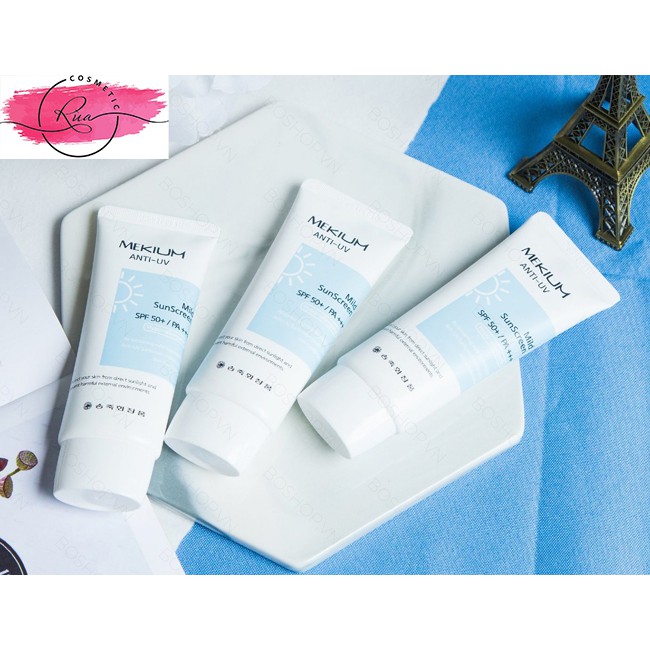 [CHÍNH HÃNG] Kem chống nắng Hàn Quốc giá rẻ SJM Mekium Anti-UV Mild Sunscreen 60ml | BigBuy360 - bigbuy360.vn