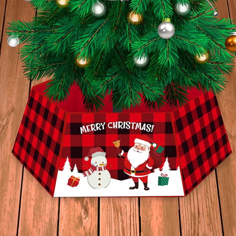 Set Vỏ Bọc Chân Cây Thông Giáng Sinh Màu Đỏ Dễ Dàng Trang Trí Ngày Lễ