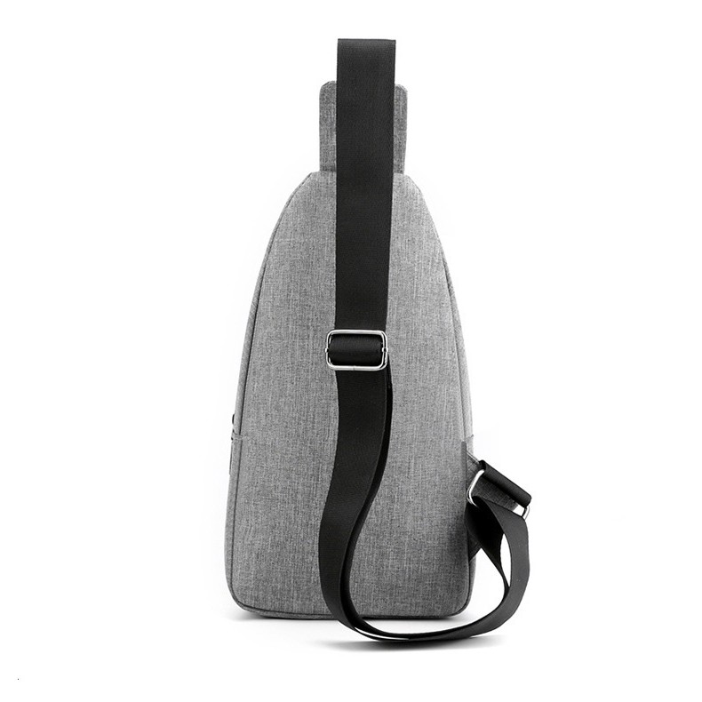 Túi đeo chéo nam vải Canvas thời trang Hàn Quốc tích hợp lỗ tai nghe TC120 | BigBuy360 - bigbuy360.vn