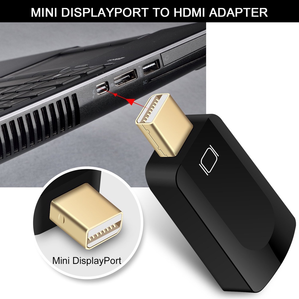 Đầu chuyển đổi Mini DisplayPort DP sang HDMI SV-MD07 1080P thích hợp cho Macbook Pro Air