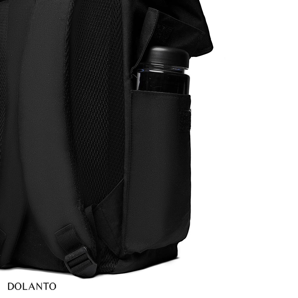 Balo Đi Học ULZZANG Chống Nước Cao Cấp Thời Trang Rẻ Đẹp Nhẹ Vải Canvas Đen Đựng Laptop Đi Chơi Du Lịch Nam Nữ DOLANTO