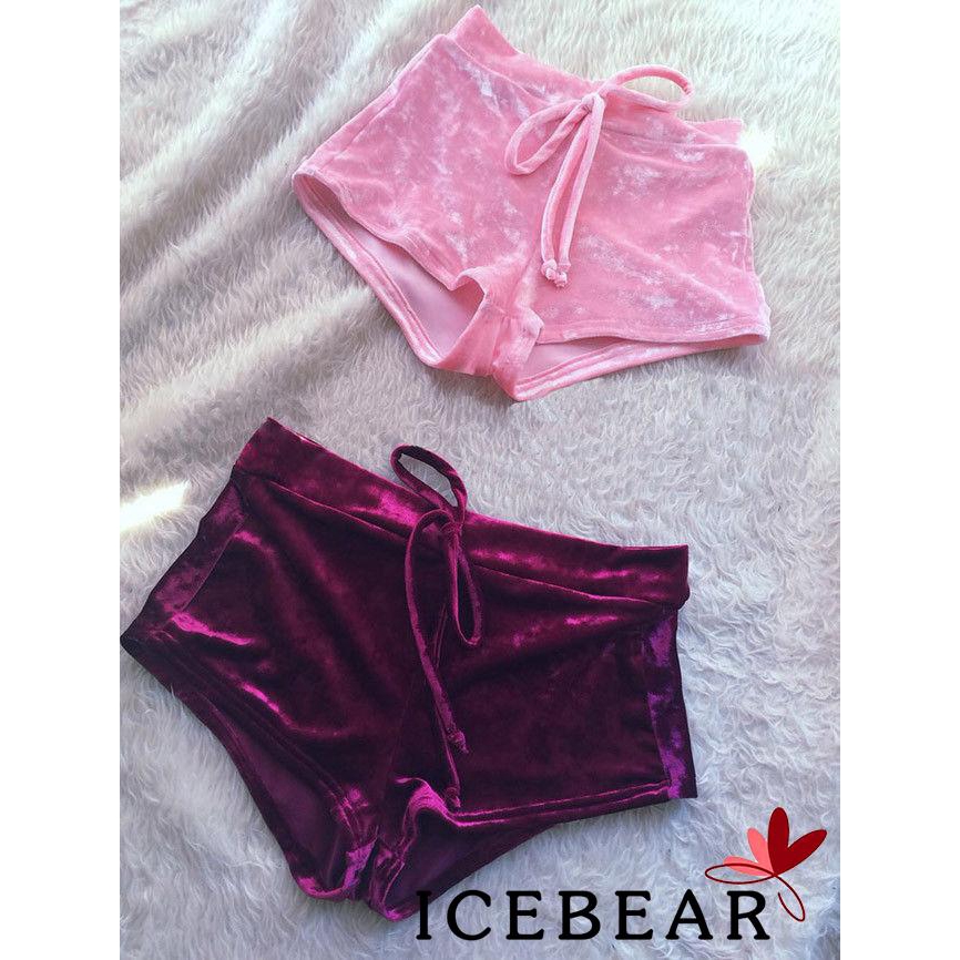 Quần ngắn lưng cao thời trang mùa hè quyến rũ dành cho nữ đi biển