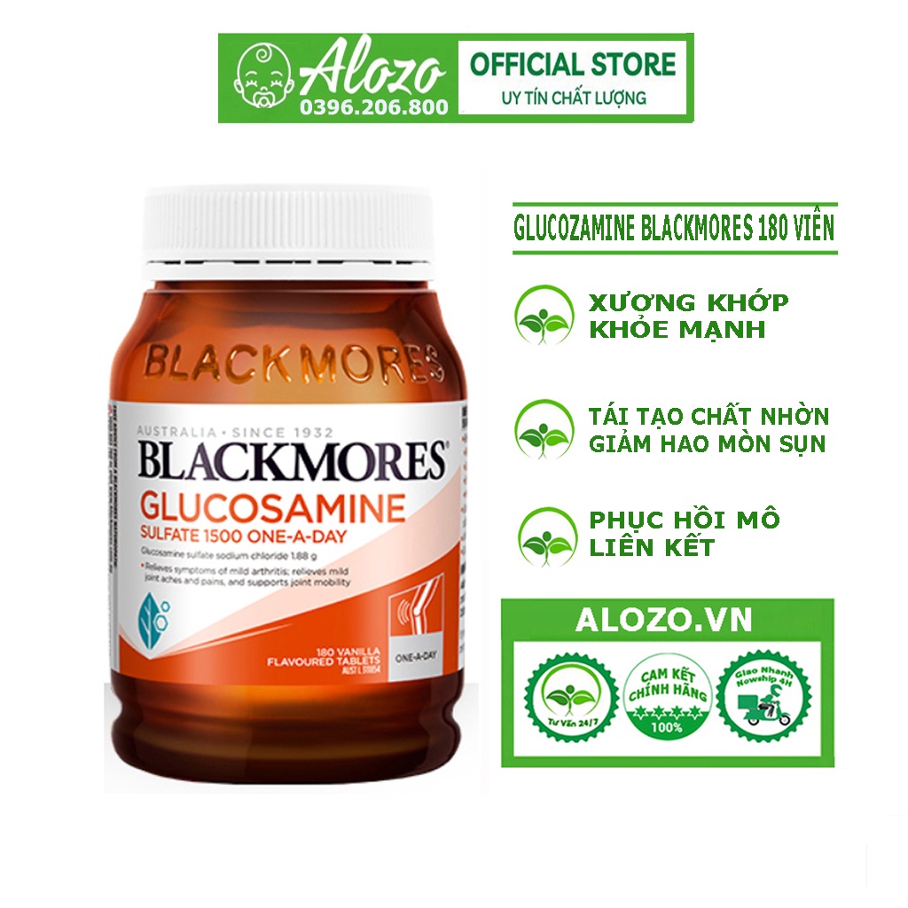 Viên uống xương khớp Glucozamin Blackmores Úc 1500MG 180 viên
