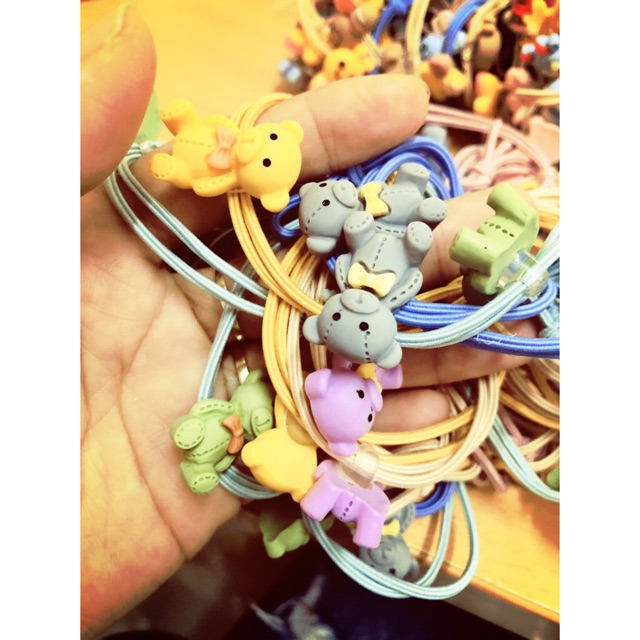 1 Dây Thun Cột Tóc Buộc Tóc Nữ Hình Gấu Ôm Nơ dễ thương