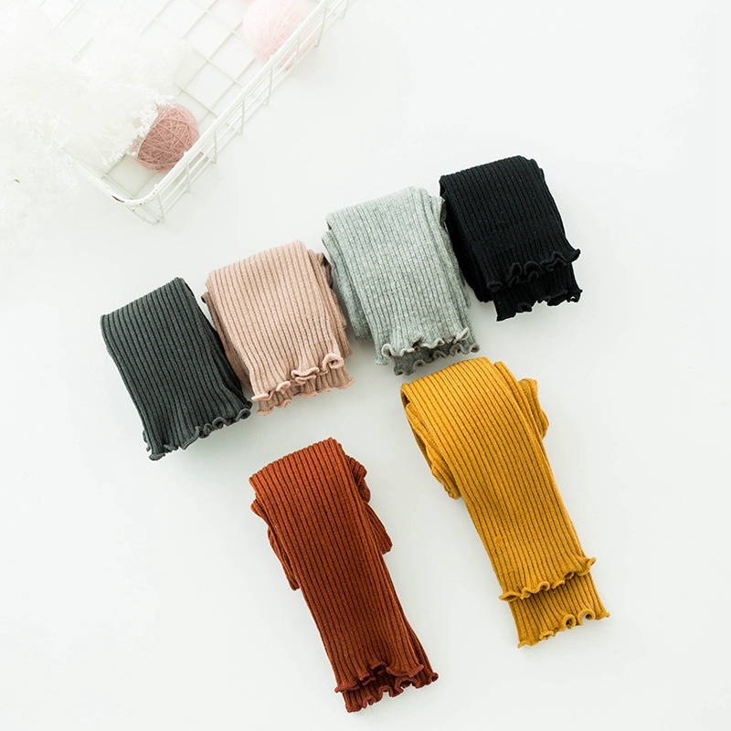 Quần Legging Cotton Mềm Mại Cho Bé Gái 0-6 Tuổi