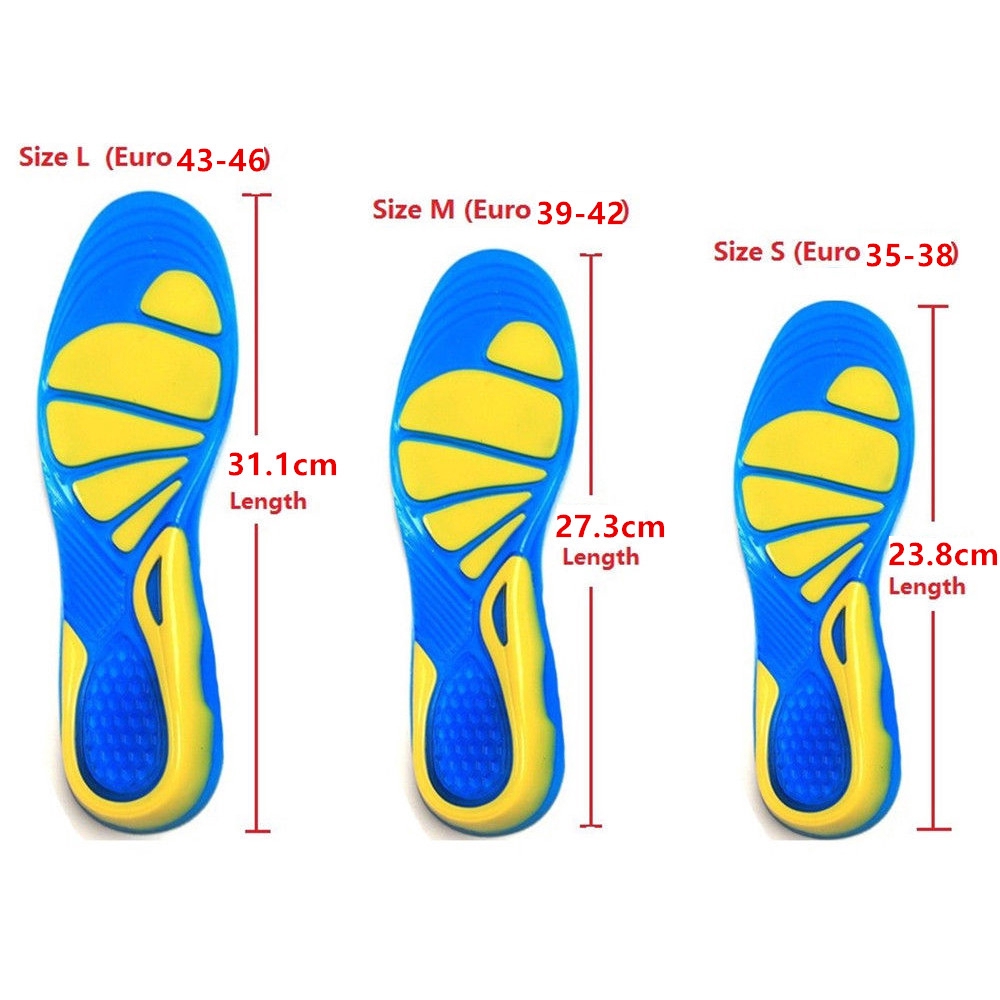 CACTU Running Sport Anti-Slip Soft Silicone for Fasciitis Heel  Massage Foot Pad