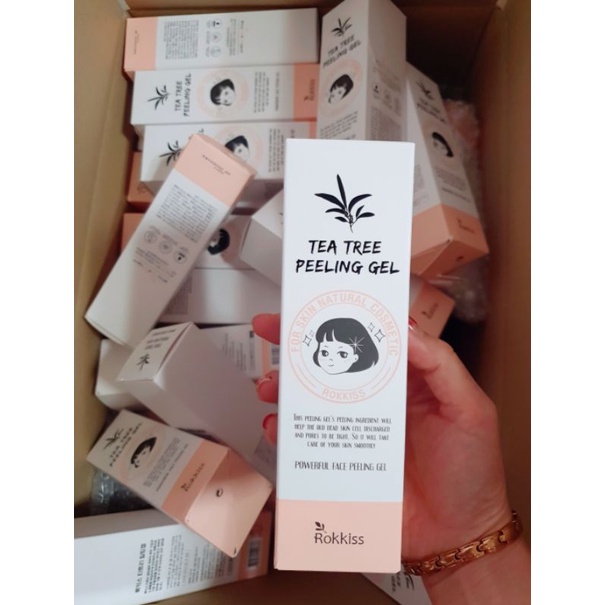 Tẩy da chết cô gái Tea tree peeling gel rokkiss Hàn Quốc | BigBuy360 - bigbuy360.vn
