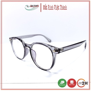 Gọng cận thời trang bầu tròn nhựa mềm dẻo mắt kính giả cận phong cách hàn quốc