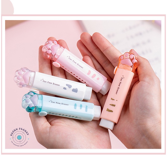 Tẩy bút chì vặn Hình chân mèo dễ thương