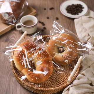 Set 50 túi đựng bánh mì trong suốt phong cách Châu Âu