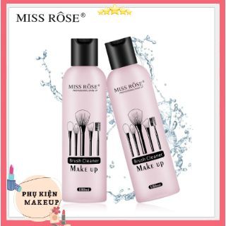 Nước rửa cọ, mút trang điểm miss rose❤️freeship❤️nước rửa cọ trang điểm, mút tán làm sạch mút trang điểm diệt khuẩn