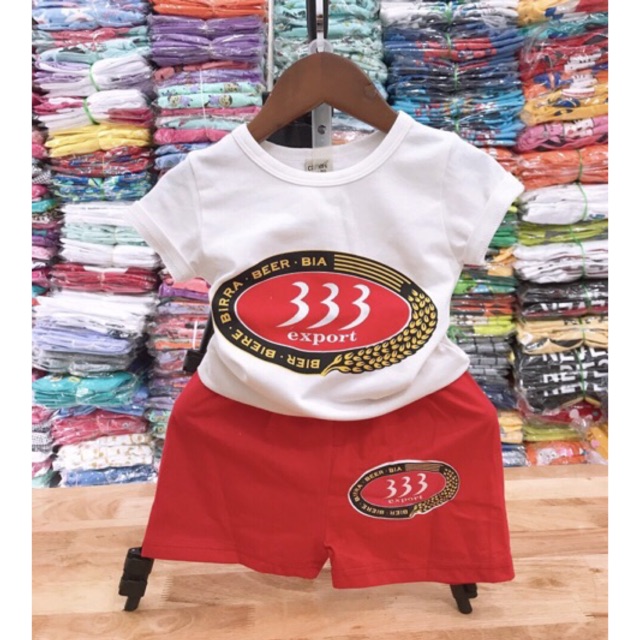 Bộ thun coton bé trai từ 7-20kg