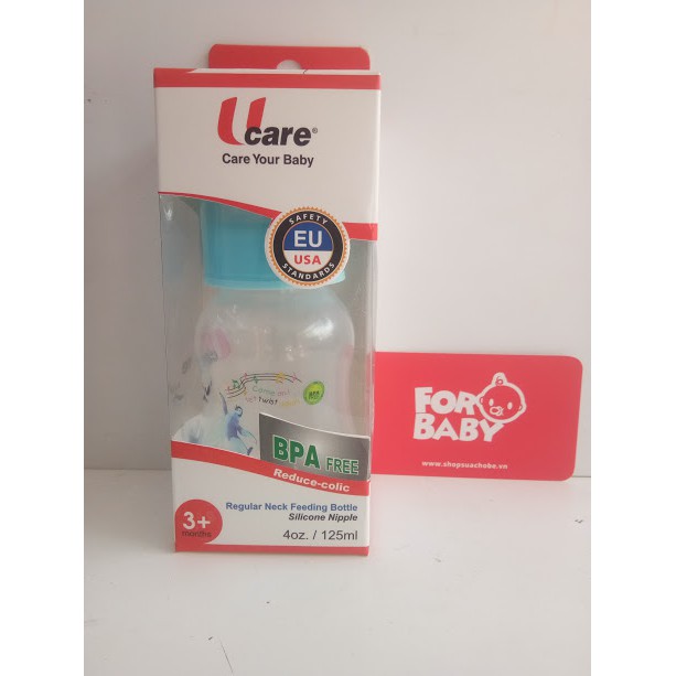Bình sữa Ucare cổ thường 125ml