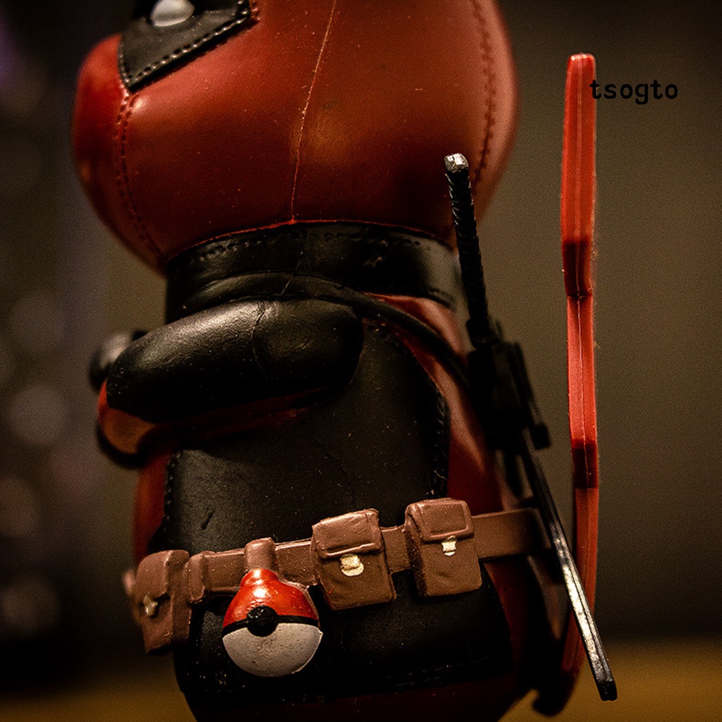 Mô Hình Đồ Chơi Nhân Vật Deadpool Pikachu Hoạt Hình Bằng Pvc