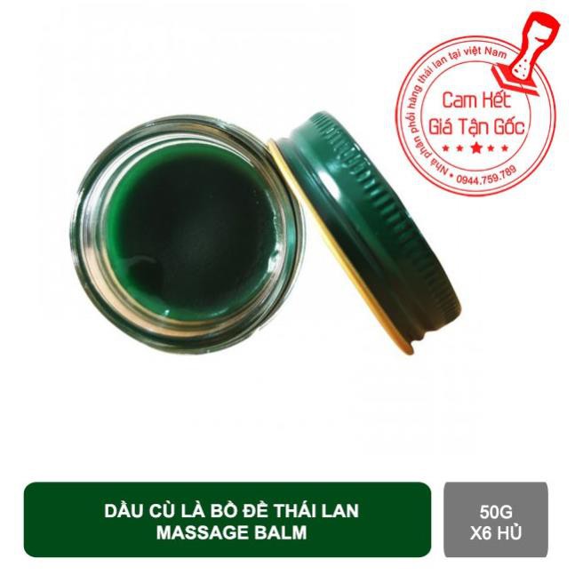 Combo 6 Dầu cù là bồ đề thái lan hàng chuẩn MASSAGE BALM 50g