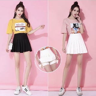 Chân Váy Xếp Ly,Chân Váy Tennis Xếp Ly May Kèm Quần Bên trong,LY STORE