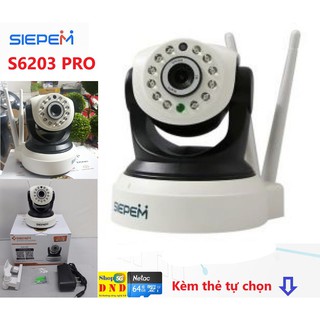 Camera siepem s6203-pro ip wifi tiếng việt - phần mềm dễ cài đặt - hình ảnh sắc nét xem video mượt mà. 720p