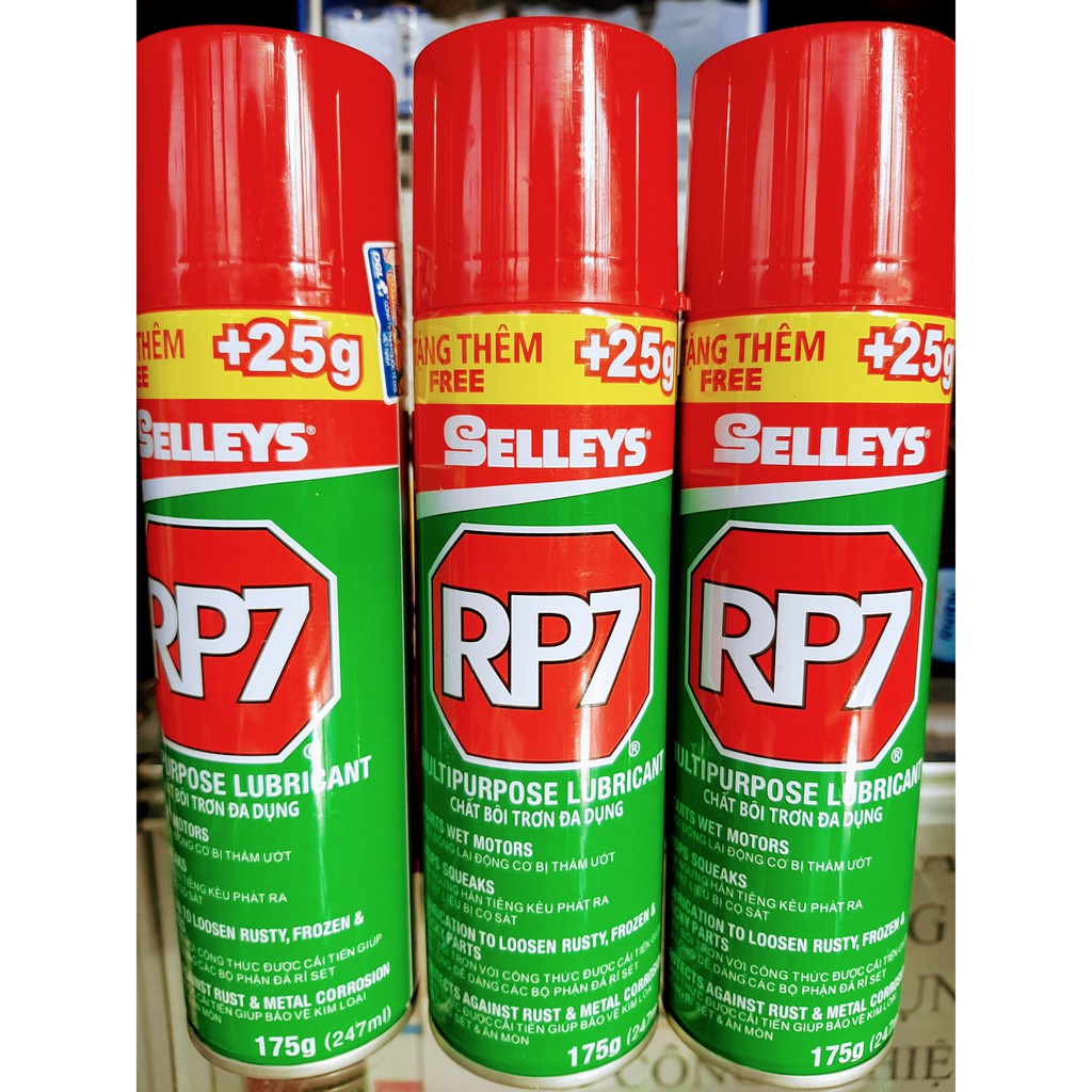 RP7 SELLEYS 175g, 350g Xịt Bôi Trơn Và Bảo Vệ Thiết Bị Chống Rỉ Sét.