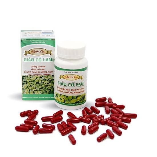 Giảo Cổ Lam Thiên Bảo - Hỗ trợ giảm mỡ máu, hạ đường huyết, giảm nguy cơ đột quỵ (60 viên)