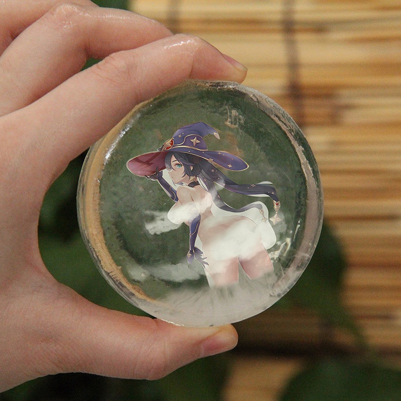 [Hàng mới về] Xà phòng trơn nhẵn hữu cơ thủ công trong suốt hình nhân vật anime Genshin Impact