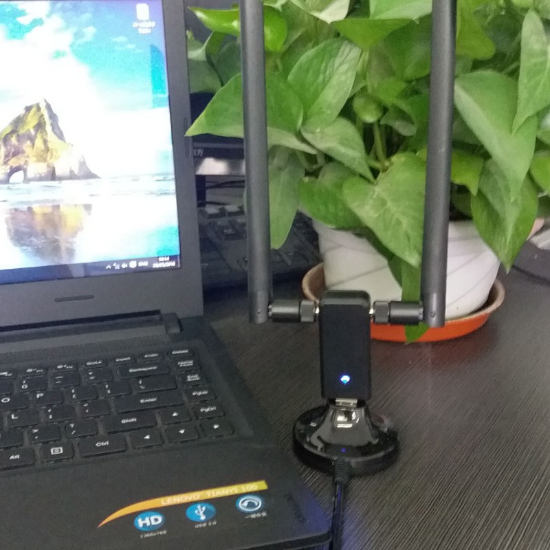 Bộ thu bộ chuyển đổi Wi-Fi không dây USB băng tần kép 2.4GHz / 5GHz dải dài 1200Mbps | BigBuy360 - bigbuy360.vn