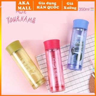 Bình thủy tinh Lock&Lock bọc nhựa Naming Bottle 350ml LLG656