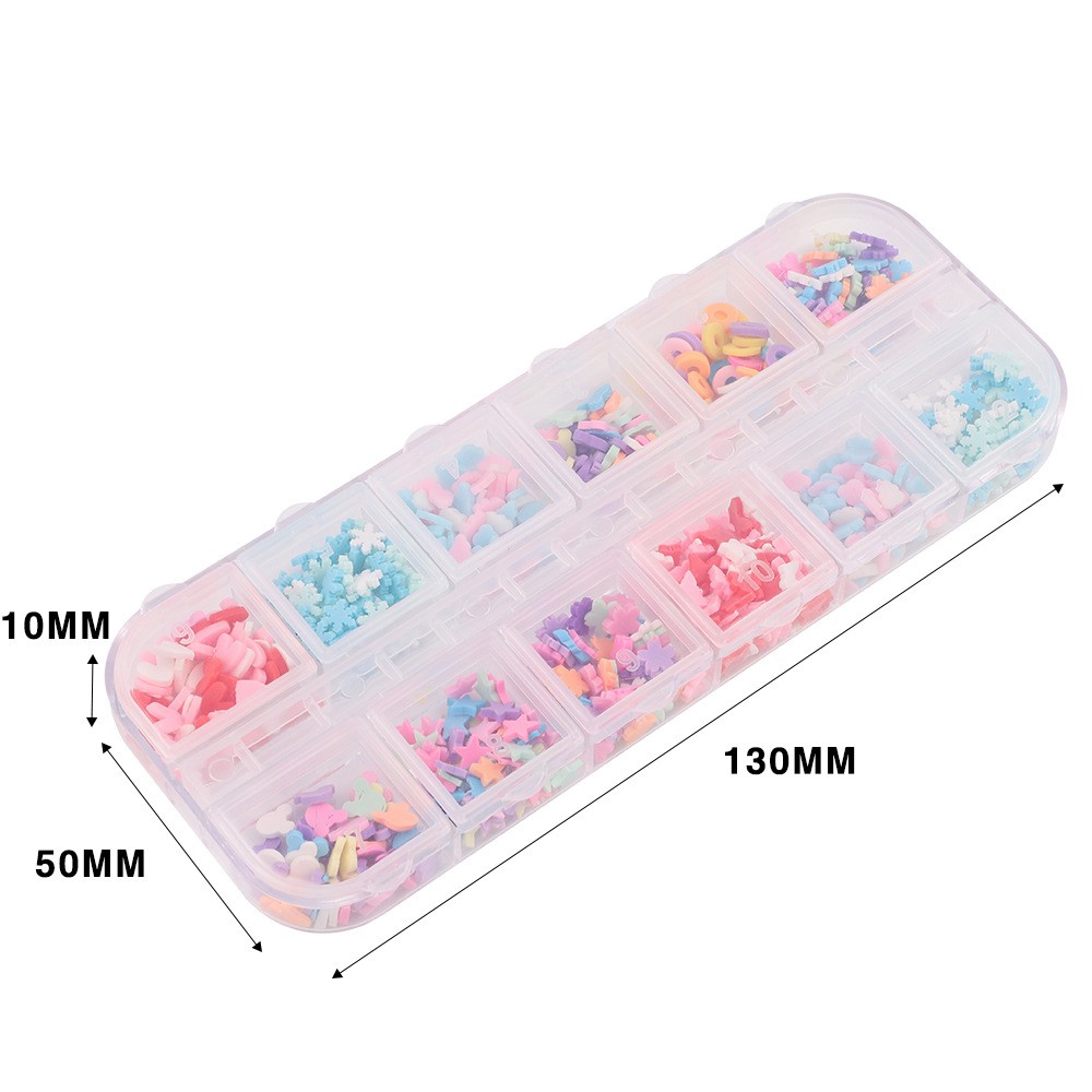 Phụ Kiện Trang Trí Móng Tay 3d Nhiều Màu Sắc Phong Cách Nhật Bản