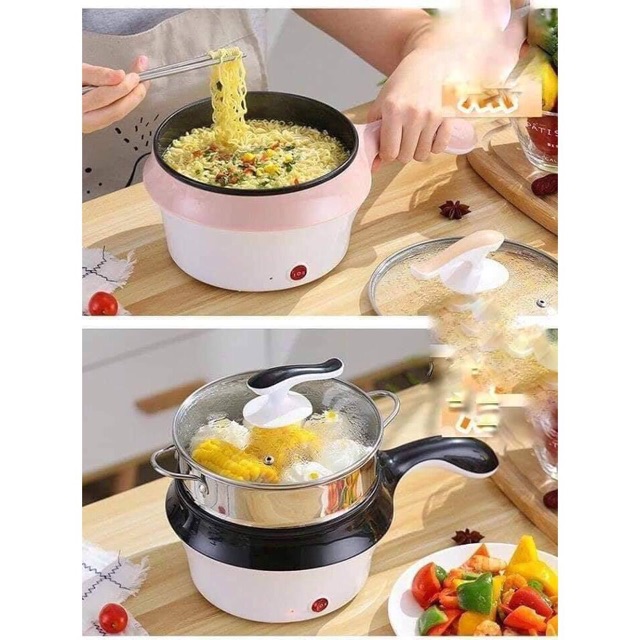 Ca nấu mì đa năng 2 tầng 18cm