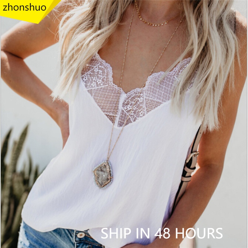 Áo Tank Top Nữ Cổ Yếm Phối Ren
