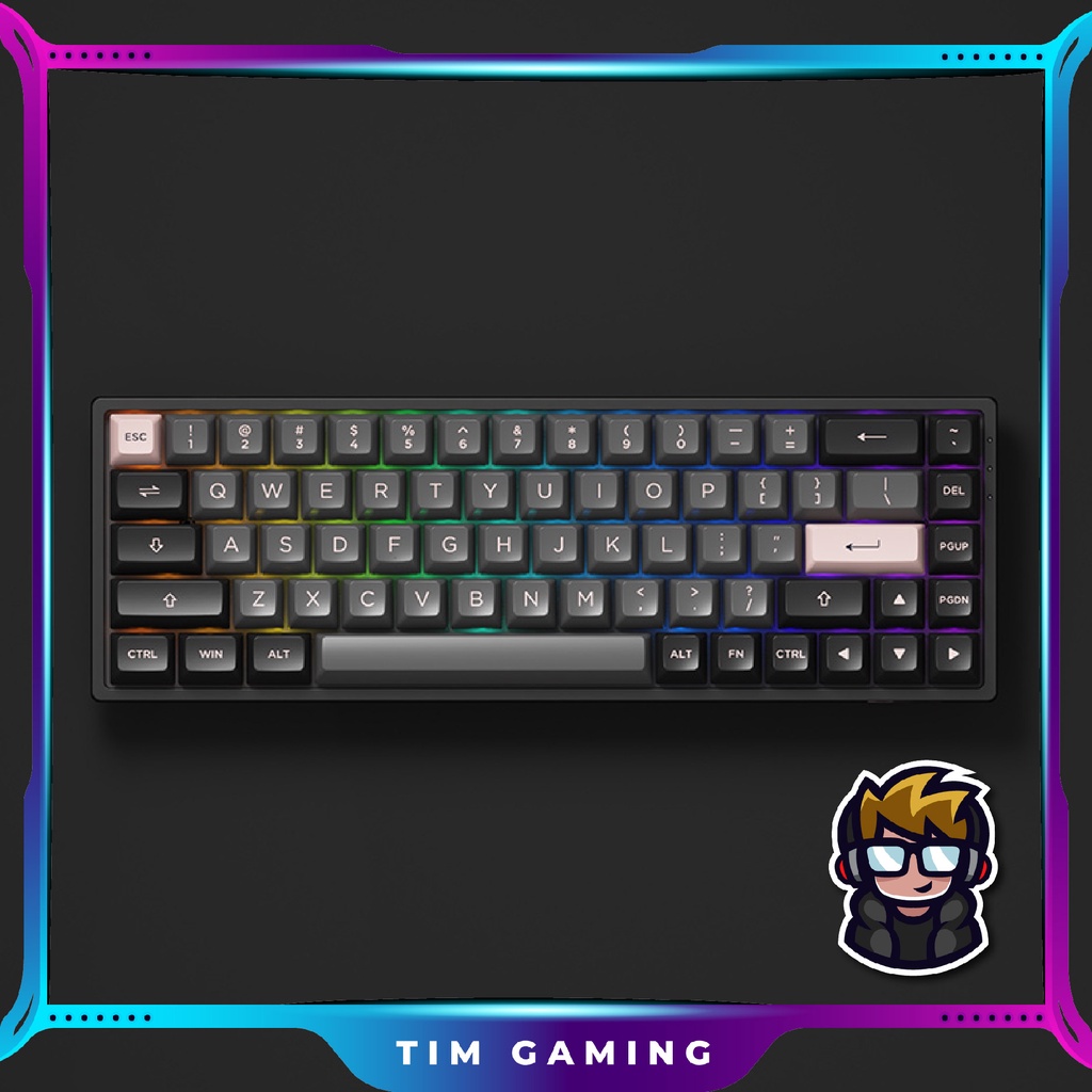 Bàn phím cơ AKKO 3068B Multi-modes Black Pink
