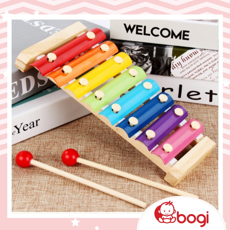 Đàn gỗ cho bé 💖𝑭𝑹𝑬𝑬𝑺𝑯𝑰𝑷💖 Đàn gõ Piano Xylophone 8 quãng