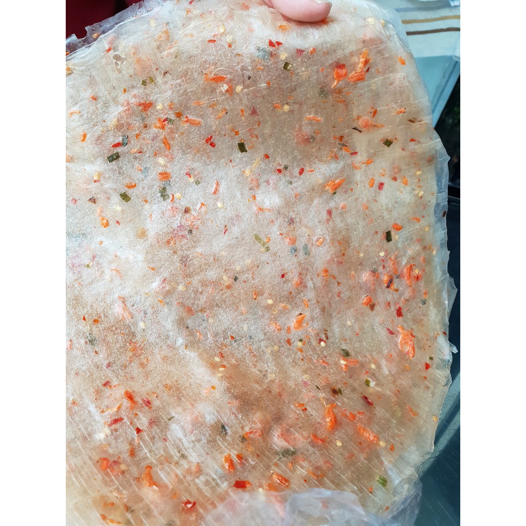 Bánh mới ngon, không phẩm màu - 1Kg/500g Bánh Tráng Dẻo Tôm Cay Tây Ninh