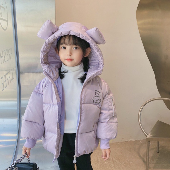 Áo phao siêu nhẹ bé gái, bé trai ấm áp &quot;TAII GẤU &quot; 8-20kg từ 1- 5 tuổi. Phao mềm loại 1. G46