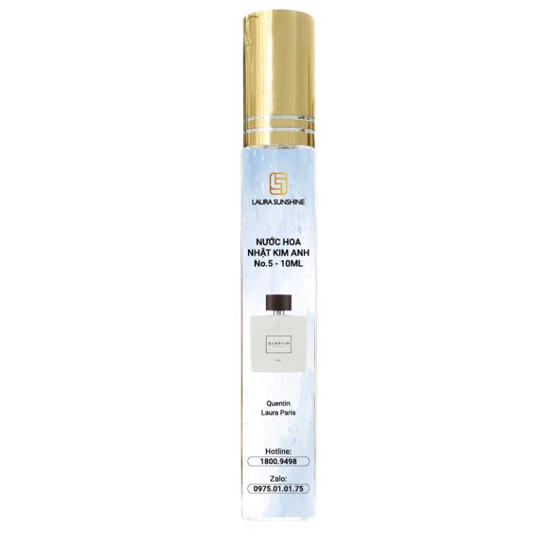 Nước hoa Nam Quentin Laura Paris Mini No5 10ml Chính Hãng