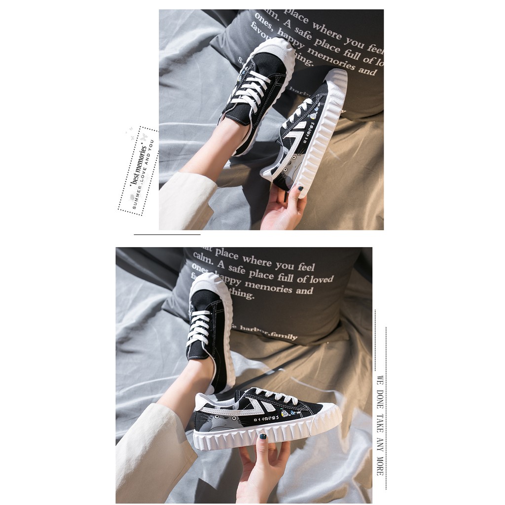 Giày Thể Thao Nữ In Hình Hoạt Hình Thời Trang Hàn Quốc - MPS151 | BigBuy360 - bigbuy360.vn