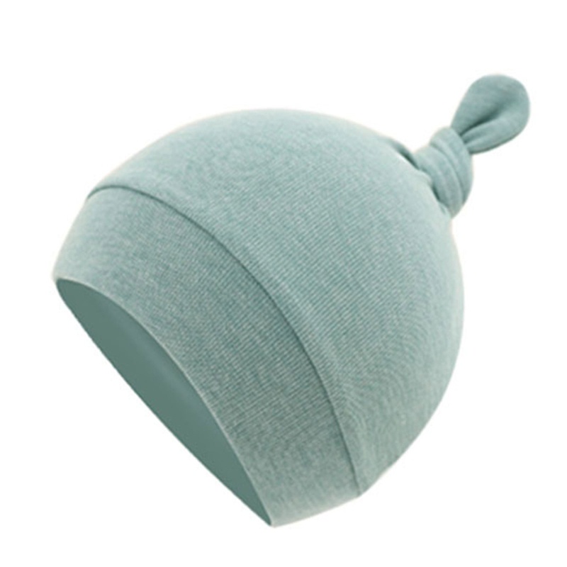 Mũ Beanie Cotton Mềm Thắt Nơ Có Đuôi Dễ Thương Cho Bé Sơ Sinh