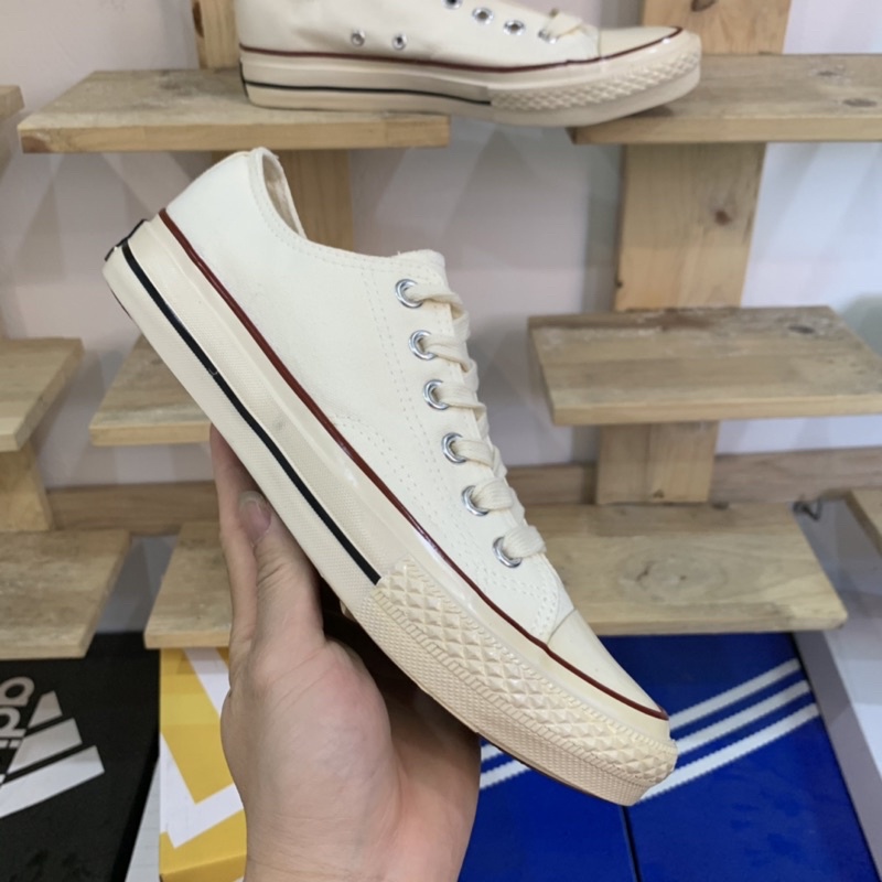 Giày Thể Thao Lót Xanh Mũi Bóng Nam Nữ, Tặng Tất Hộp Bill