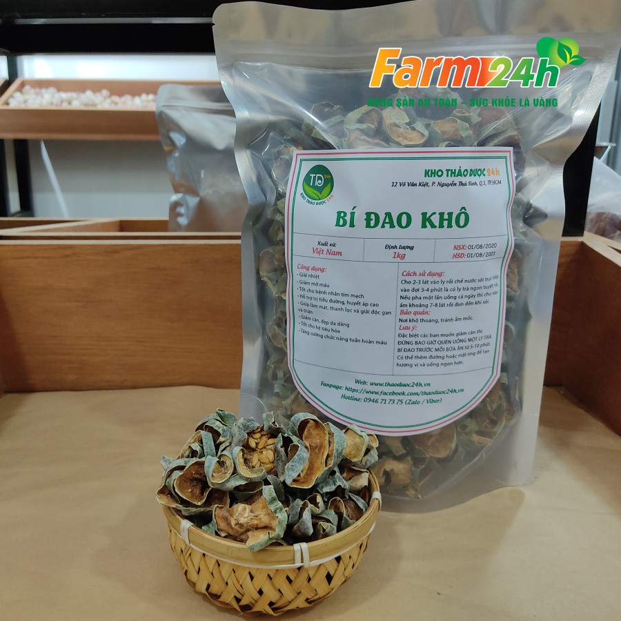 [500 gram] Bí đao khô giúp giảm cân, giải nhiệt | Farm24h